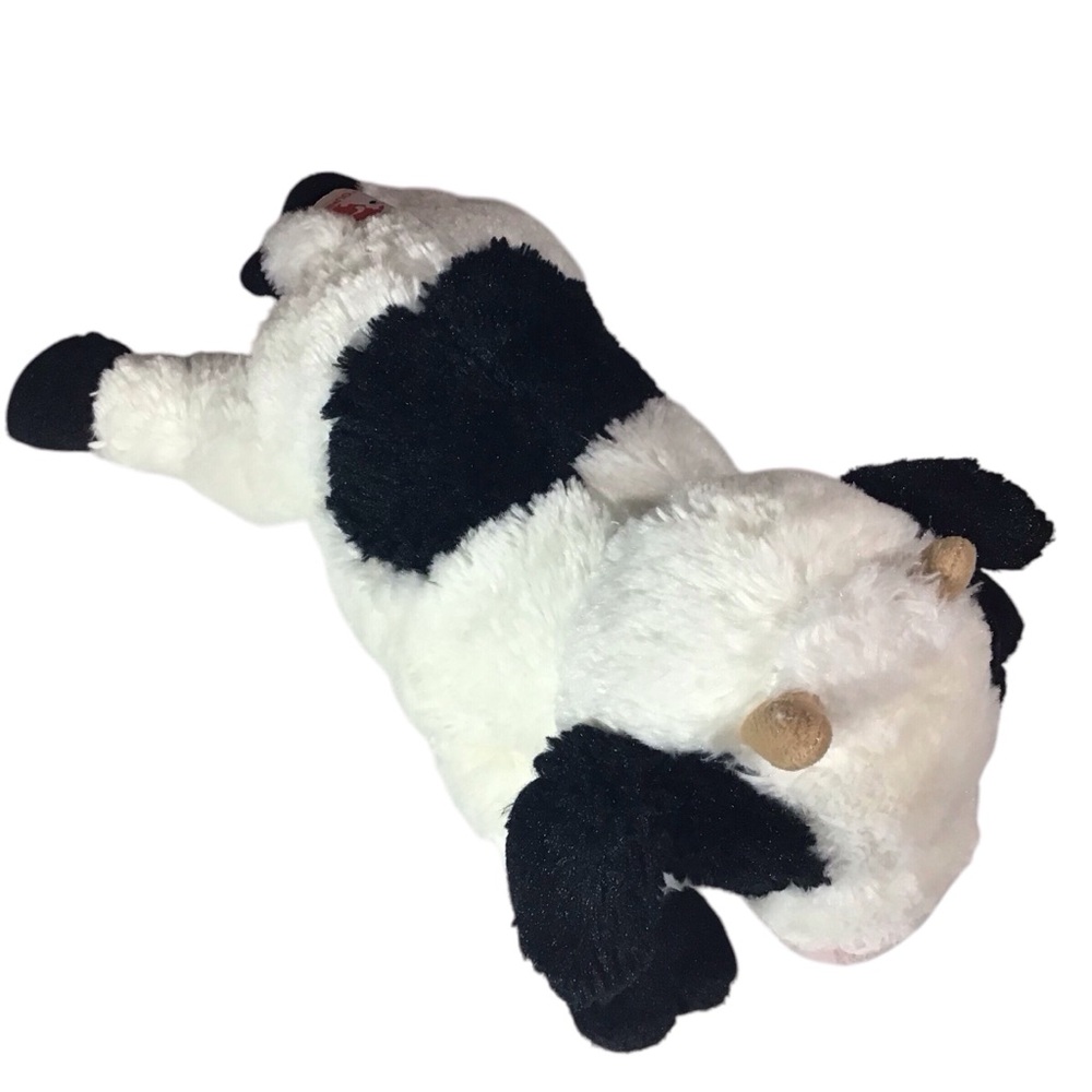 Gund Cow Stuffed Animal Dairy Holstein Plush Black White - Picture 7 of 13